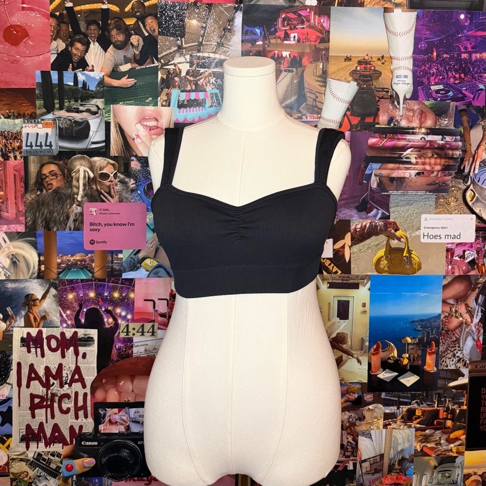 Urban Outfitters Black Crop Top